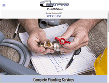 Tablet Screenshot of crestwoodplumbinginc.com